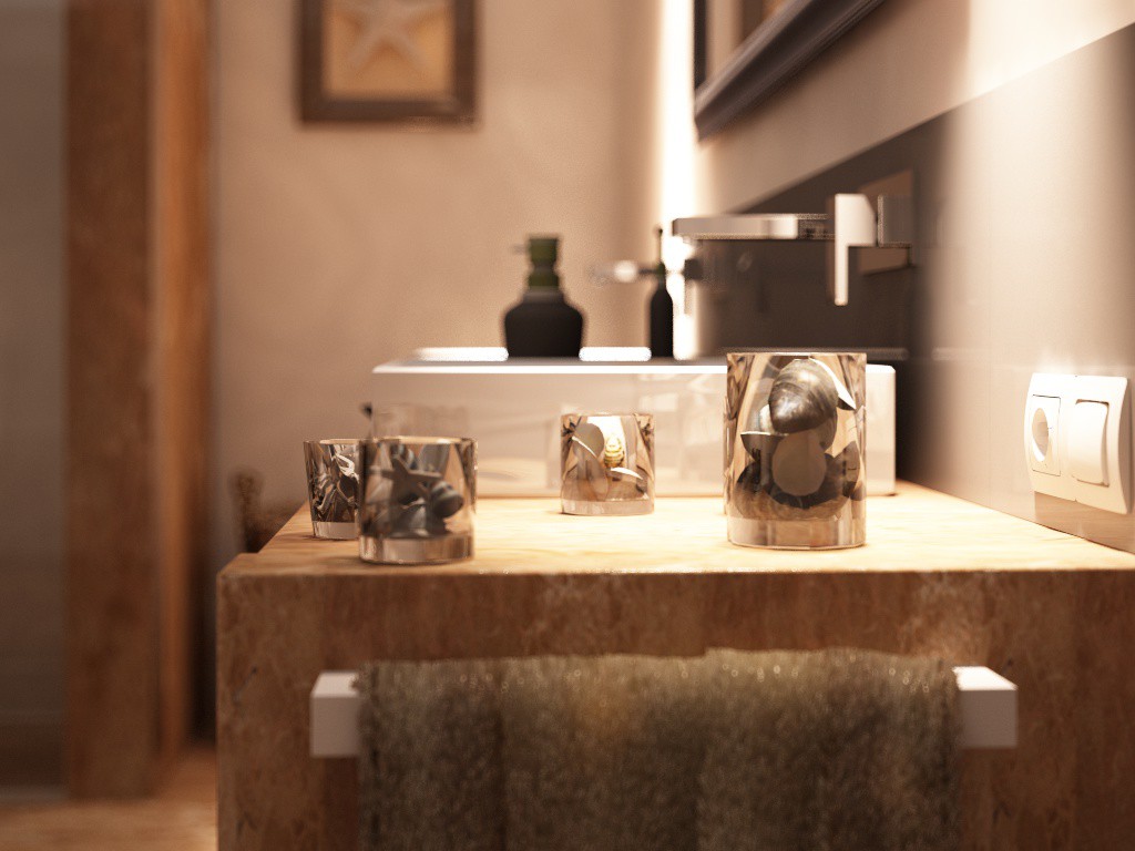 imagen de baño Roskamen en Cinema 4d vray