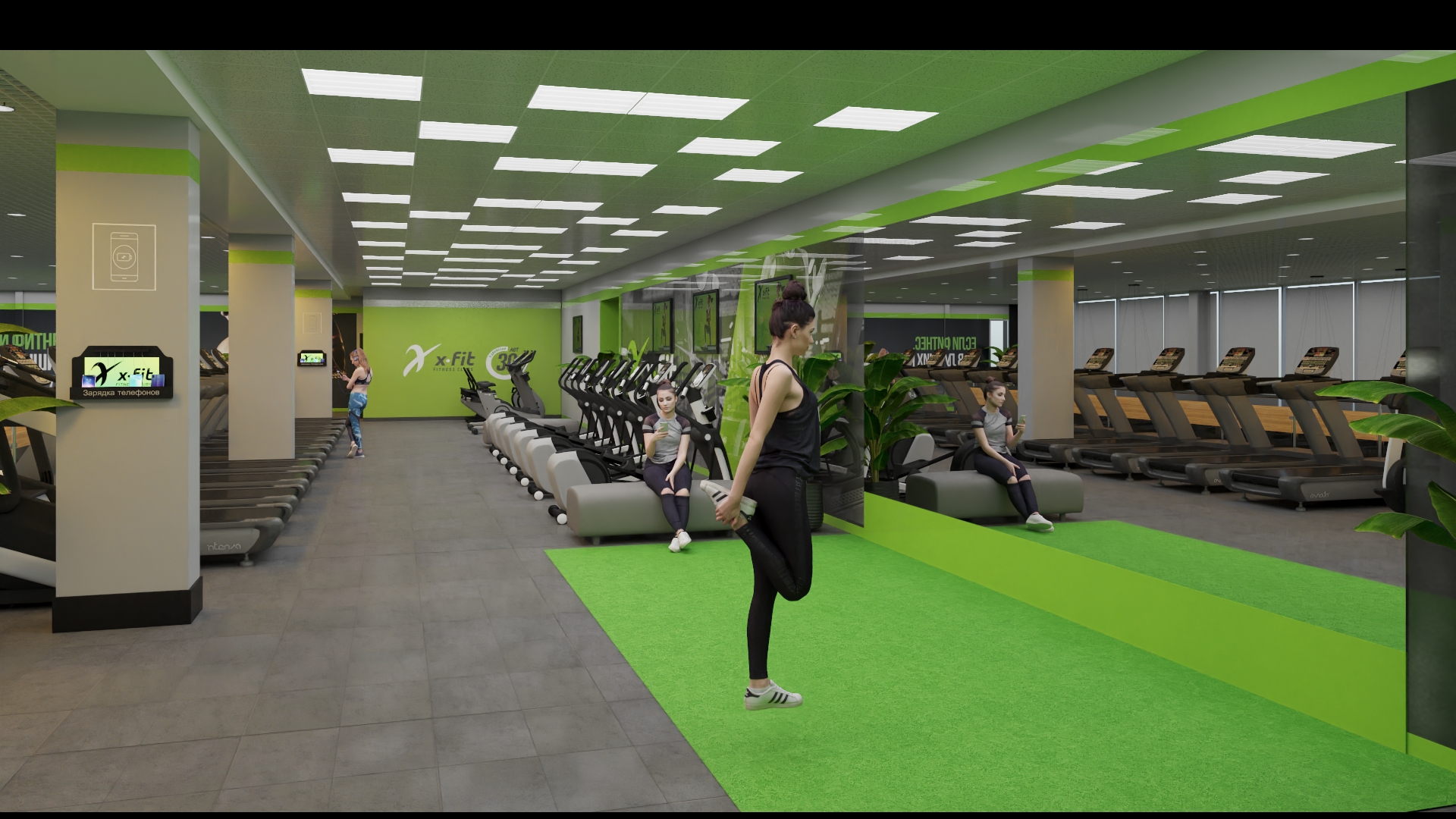 imagen de X-fit en 3d max corona render