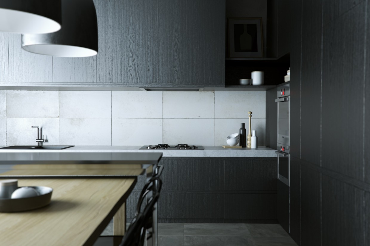 Kitchen in 3d max vray image