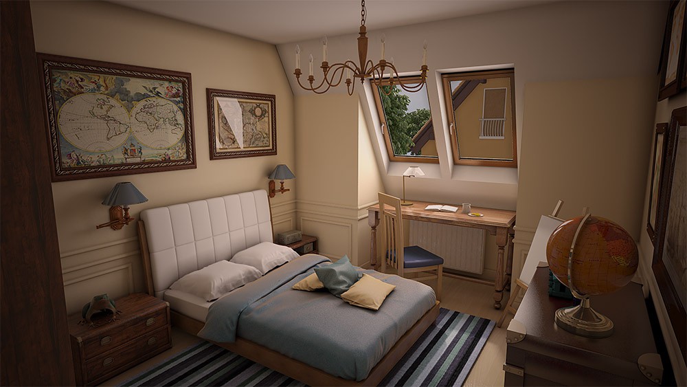 Room em 3d max vray imagem