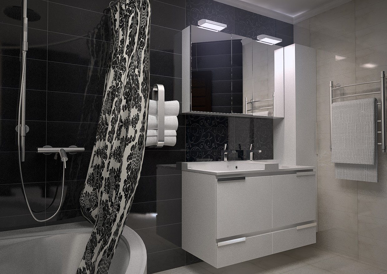 Banyo in 3d max vray resim