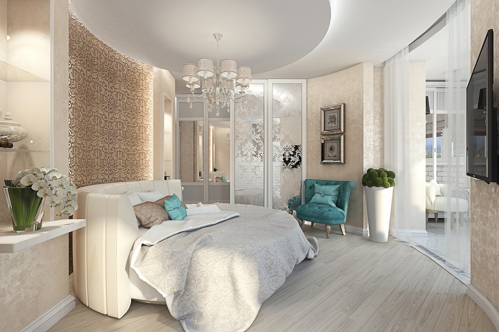 Chambre à coucher dans 3d max corona render image