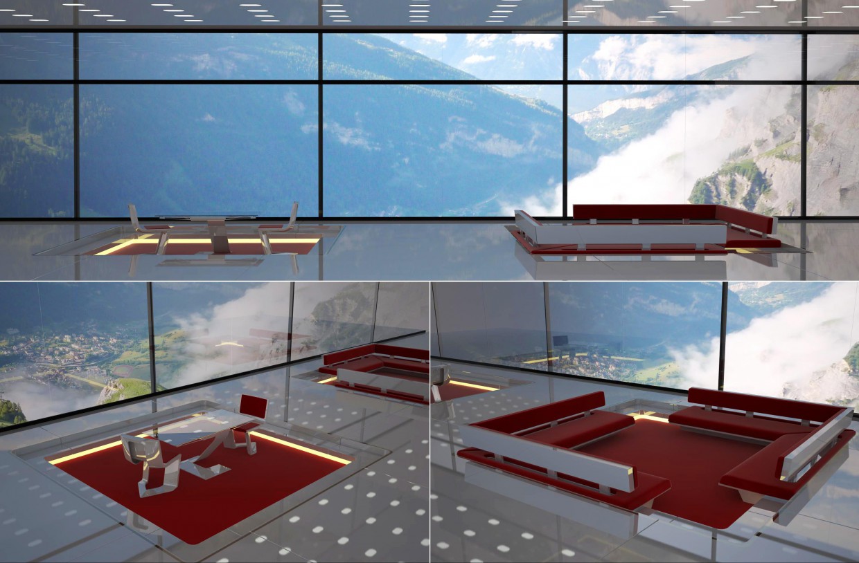 Saal-Dekoration in 3d max vray Bild