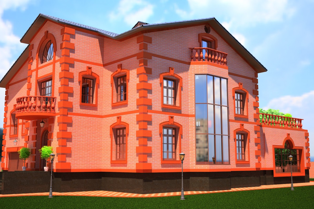 Ferienhaus in 3d max vray Bild