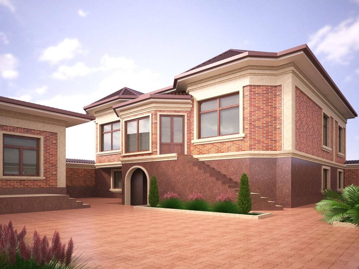 residential house in Tashkent in 3d max vray 2.5 image