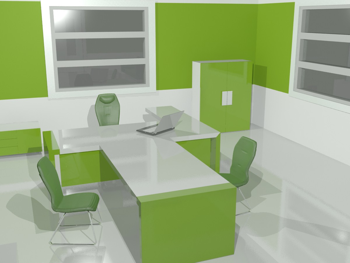 office in 3d max vray image