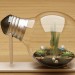 Micro-monde dans la lampe