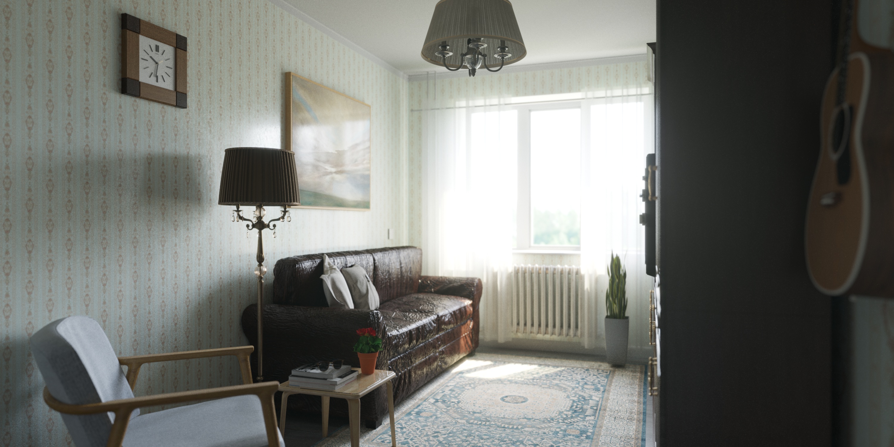 Odnushka alte Schule in 3d max corona render Bild