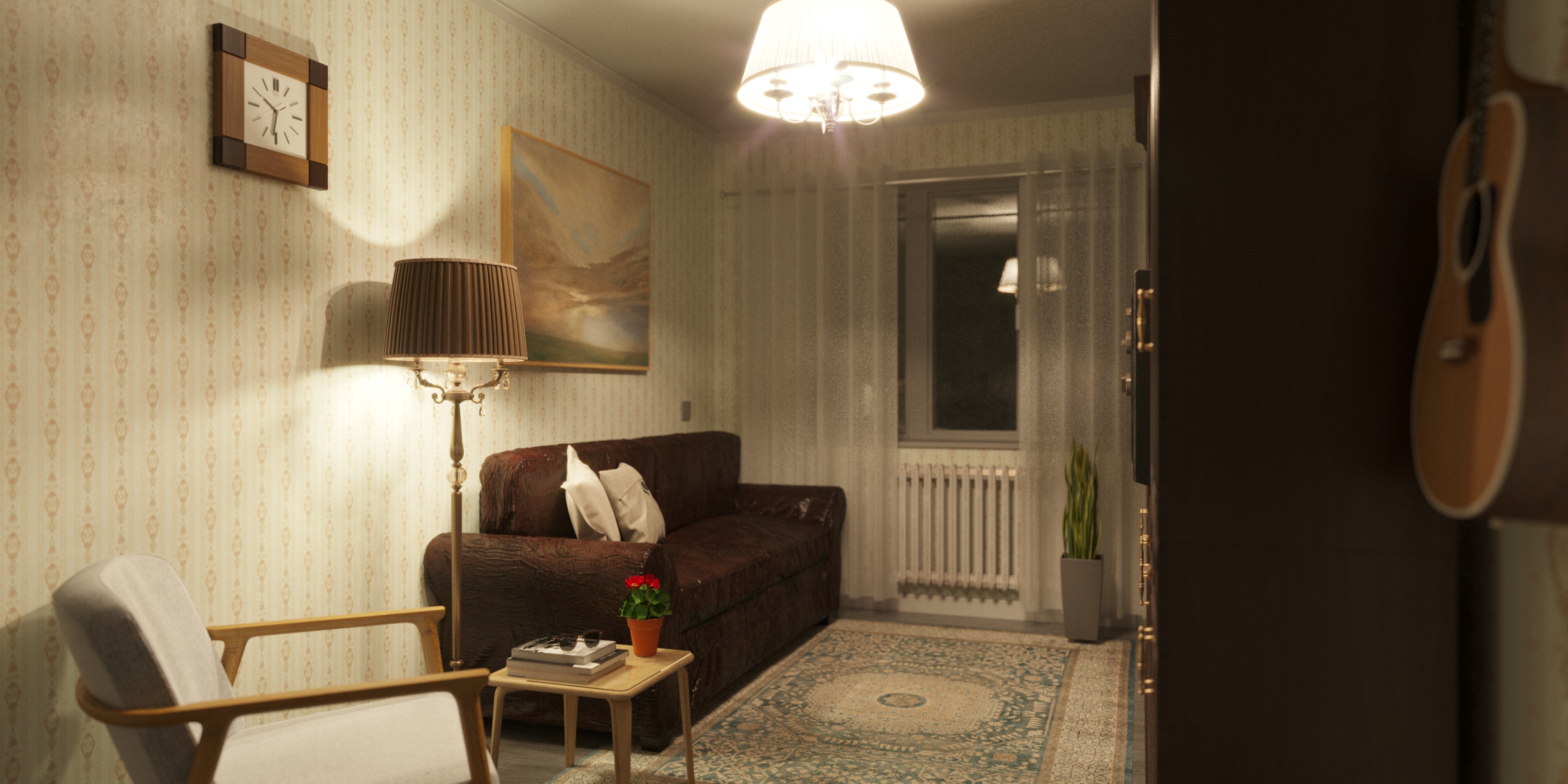 Odnushka alte Schule in 3d max corona render Bild