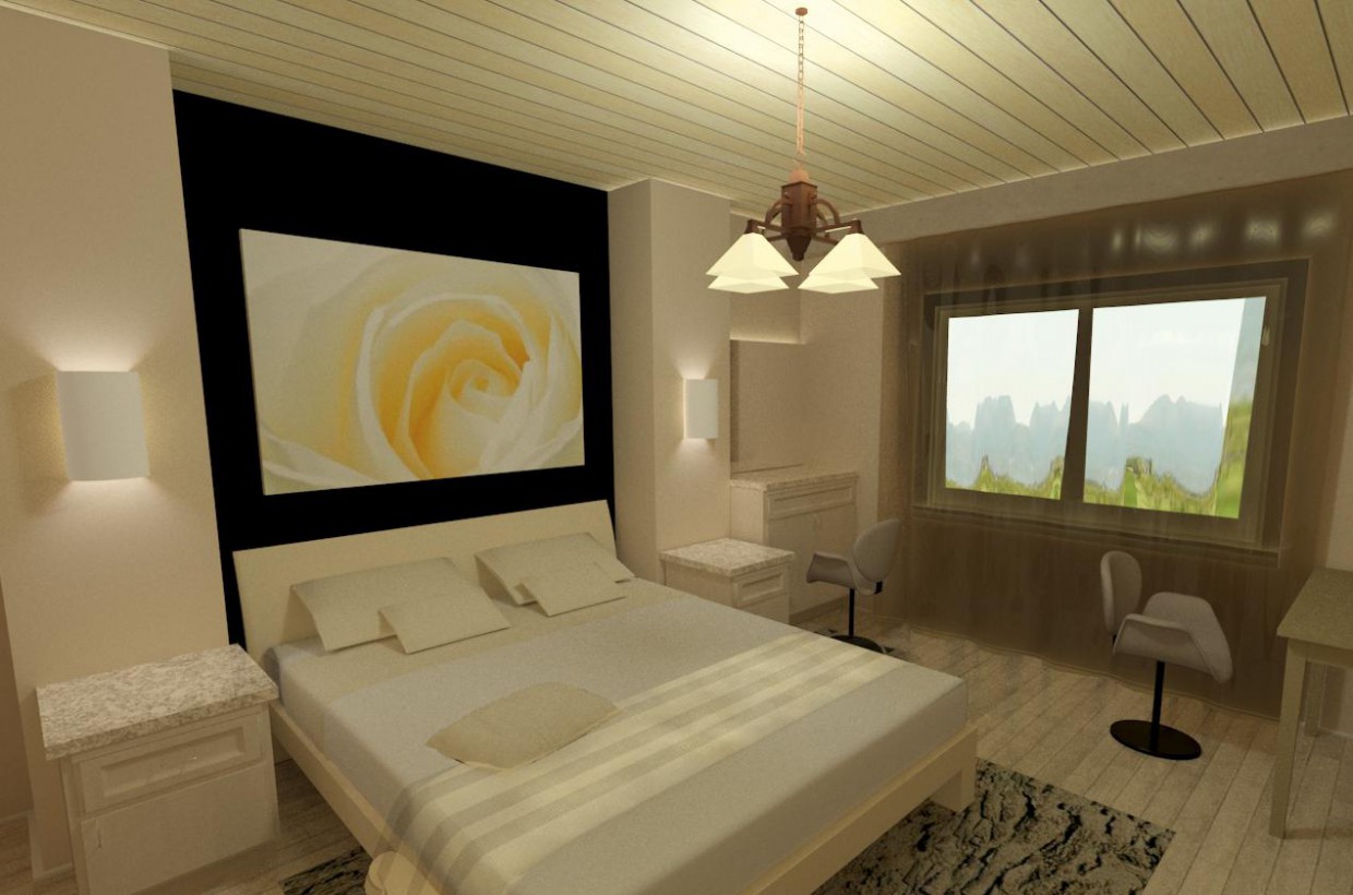 Luminosa camera da letto in Altra cosa vray immagine