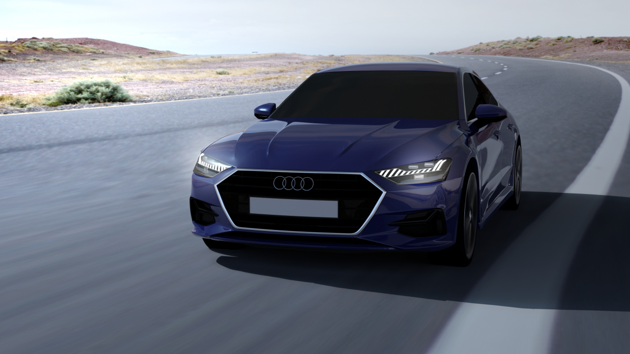 Audi в Blender cycles render изображение