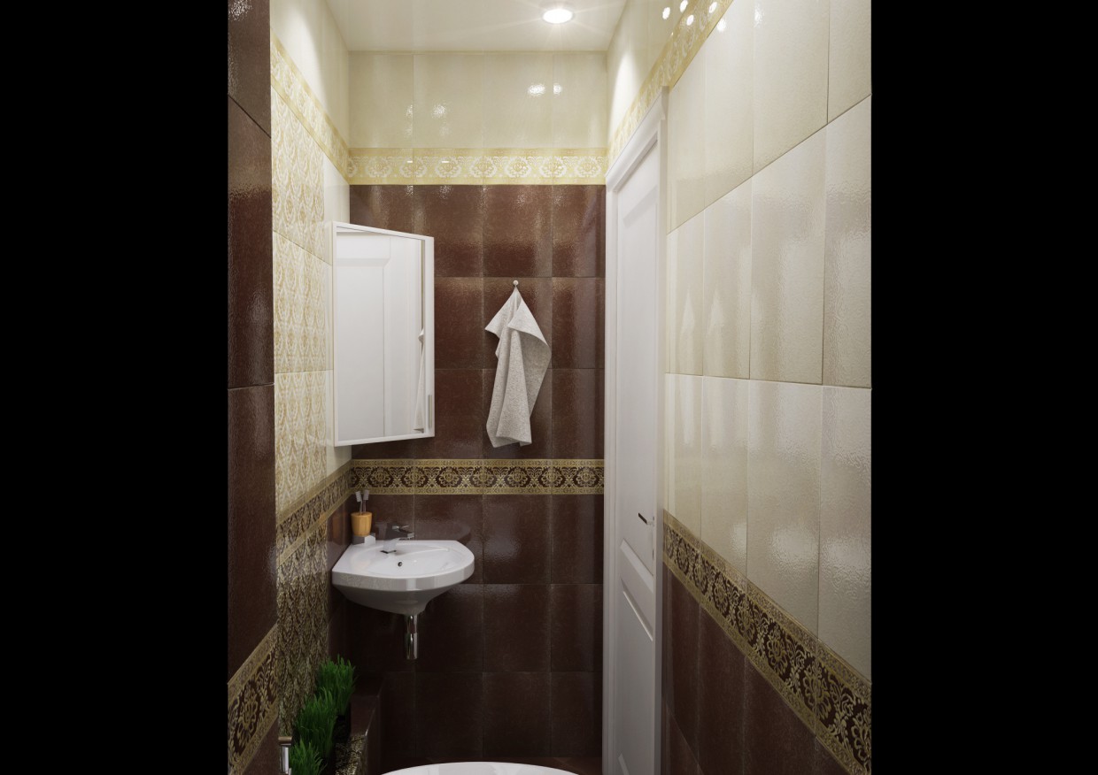 A Bathroom in 3d max vray image