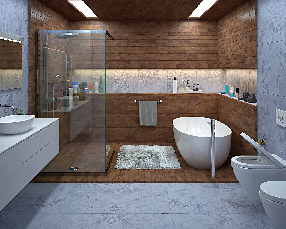 bathroom in 3d max vray 2.0 image