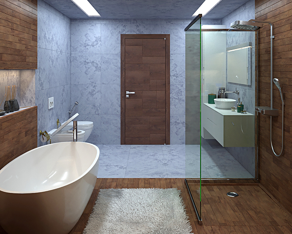 bathroom in 3d max vray 2.0 image