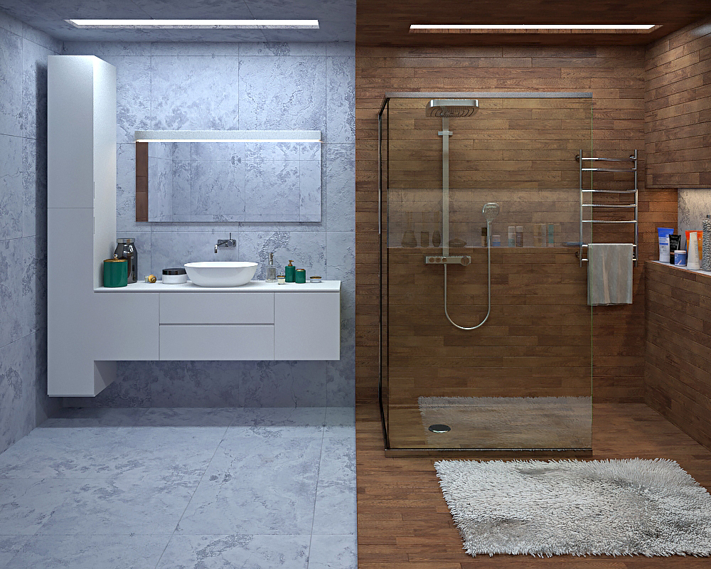 bathroom in 3d max vray 2.0 image