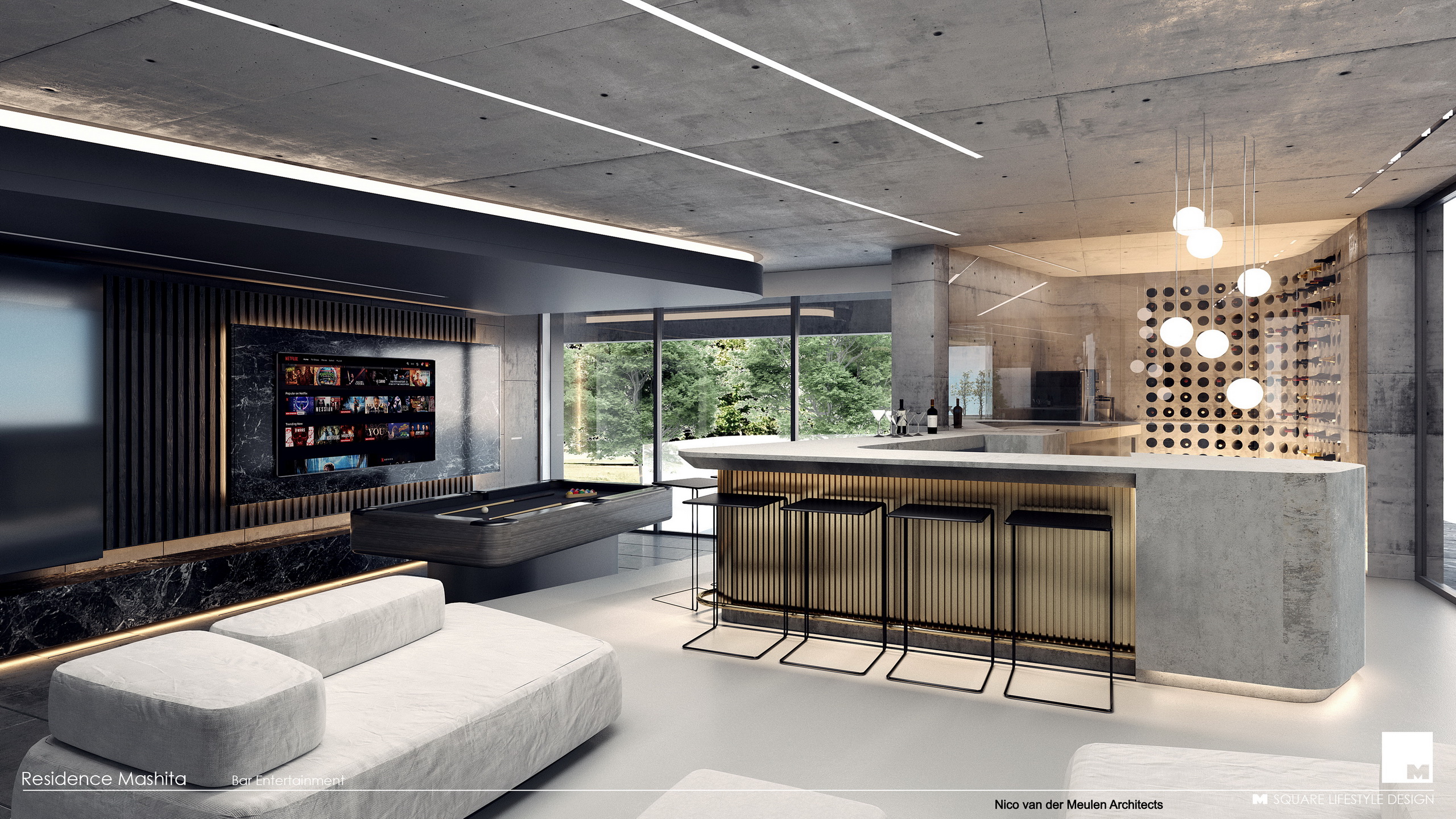 New home interiors in AutoCAD lux render image