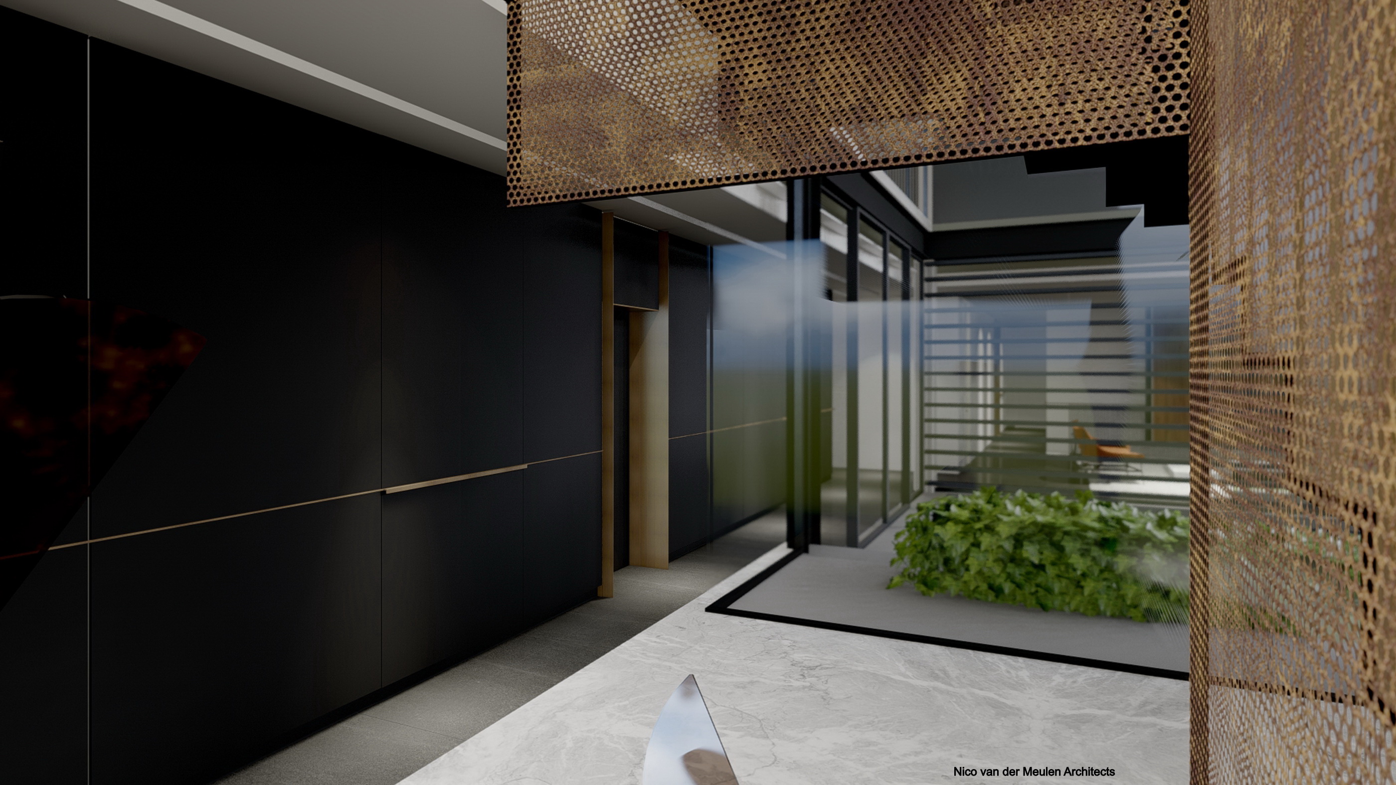 Hall d'entrée dans AutoCAD lux render image