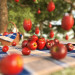 Chuva de frutas em 3d max corona render imagem