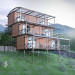 Hostel in the mountains in 3d max corona render image