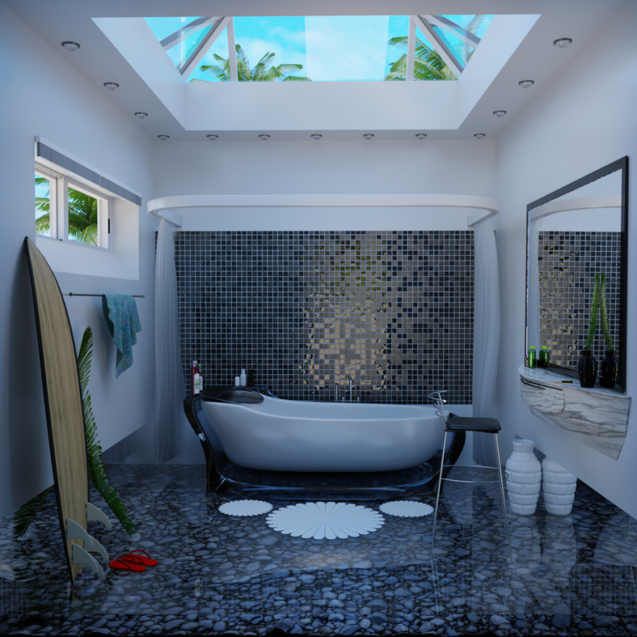 imagen de Cuarto de baño en Blender cycles render