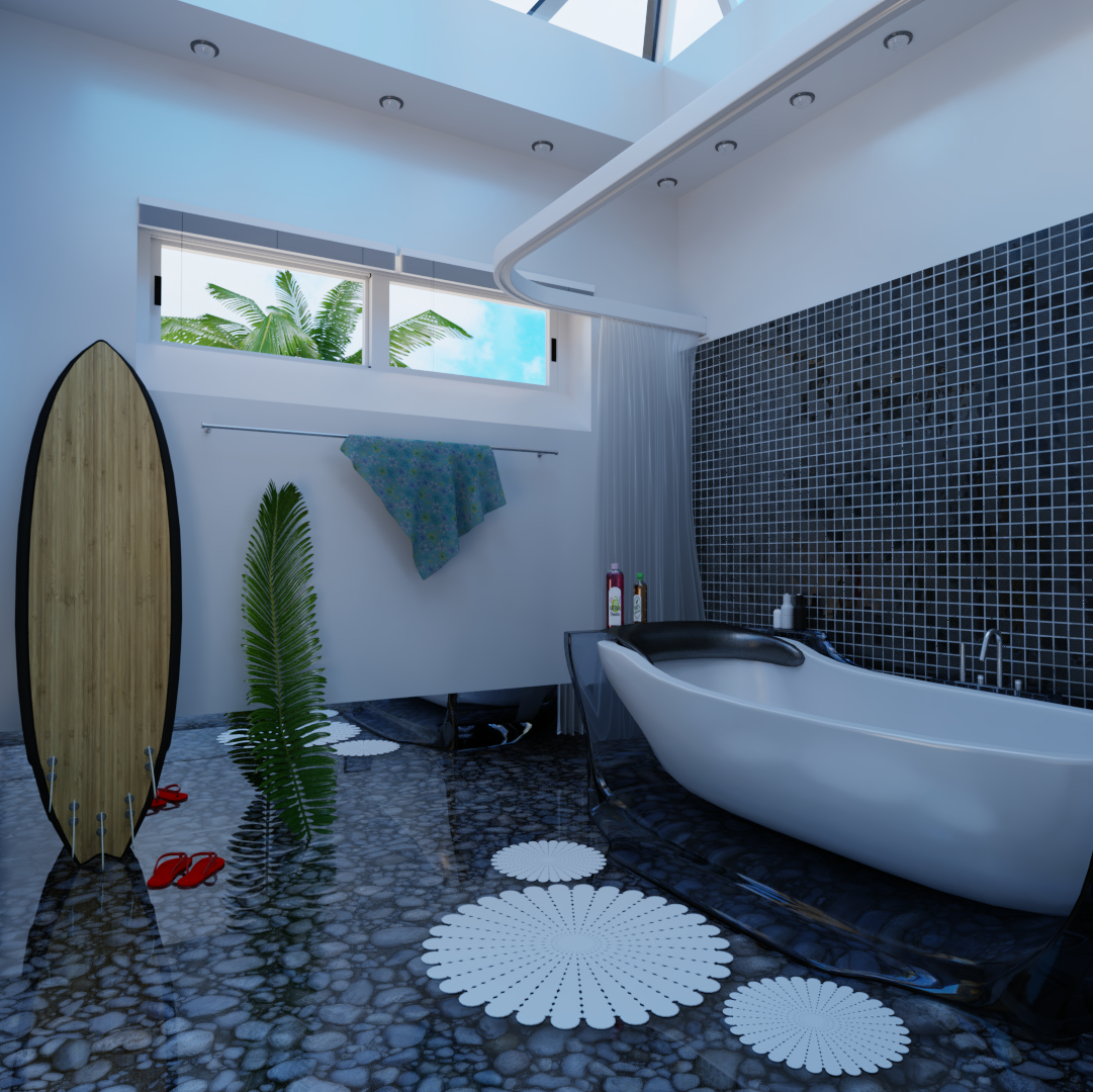 imagen de Cuarto de baño en Blender cycles render