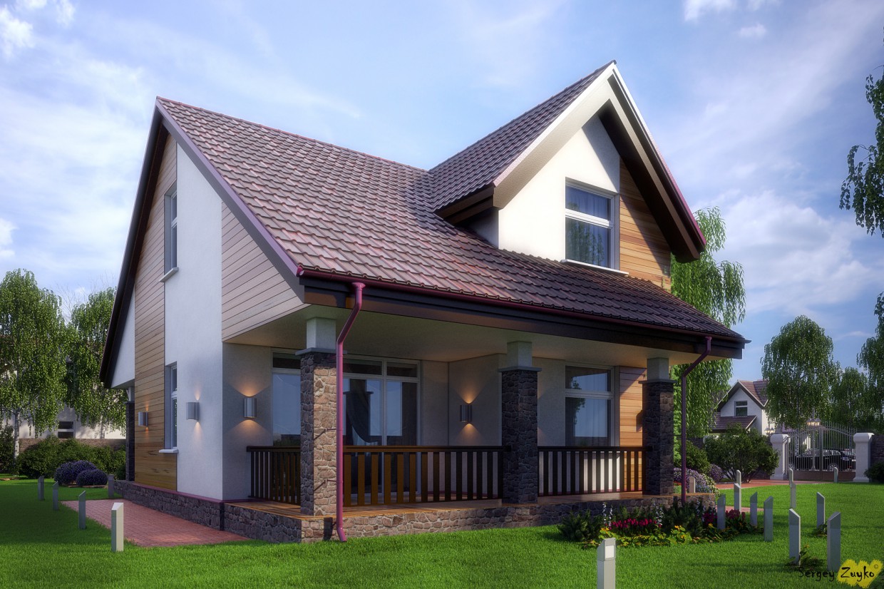 La maison :) dans 3d max vray image