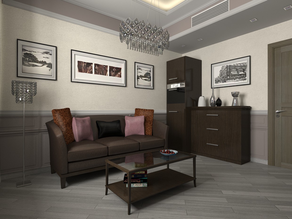 Aufenthaltsraum in einer Director Office 2 in 3d max vray Bild