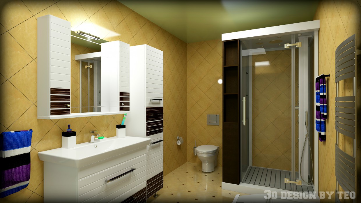 Bagno in 3d max vray immagine