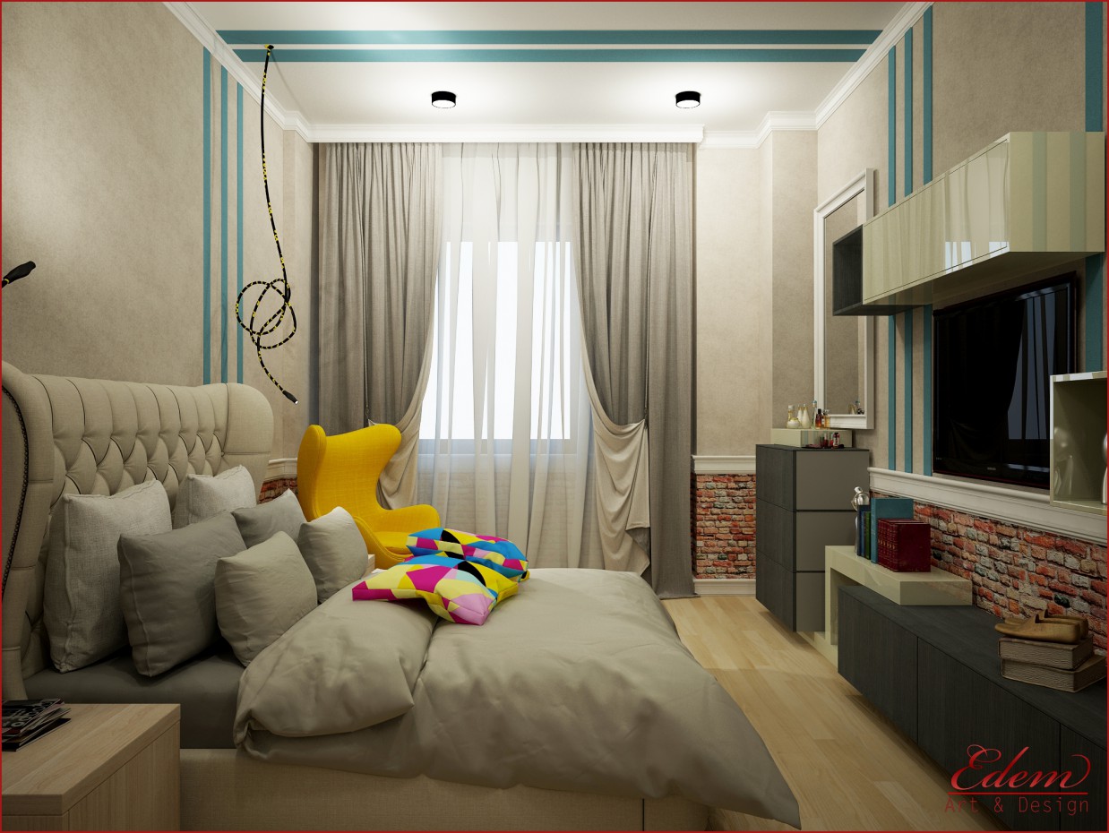 Schlafzimmer in 3d max vray Bild