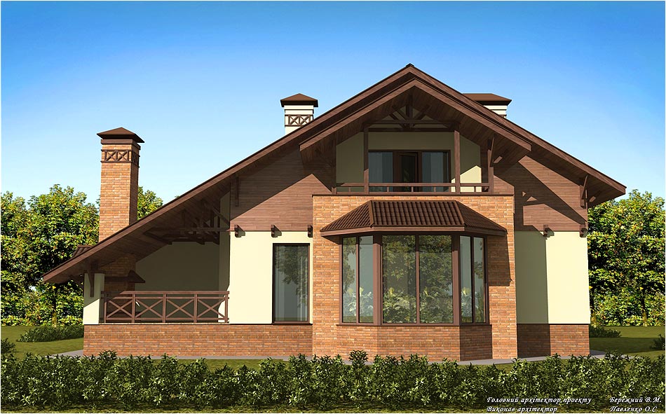 Projeto da casa em Chernigov em 3d max vray 1.5 imagem