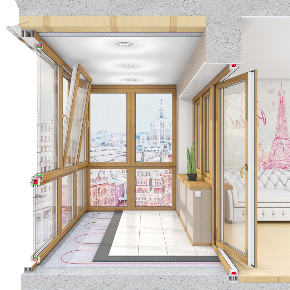 Encore une fois les balcons dans 3d max corona render image