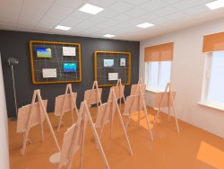 Salle de peinture