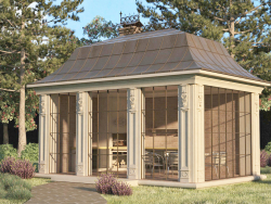 Gazebo of concrete