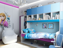 Design of children's interior in the style of "Frozen" in Chernigov