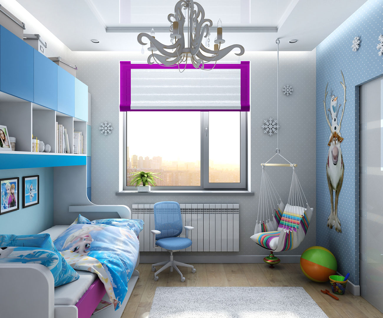 Design d'intérieur dans le style de « Frozen » enfants à Tchernigov dans 3d max vray 1.5 image