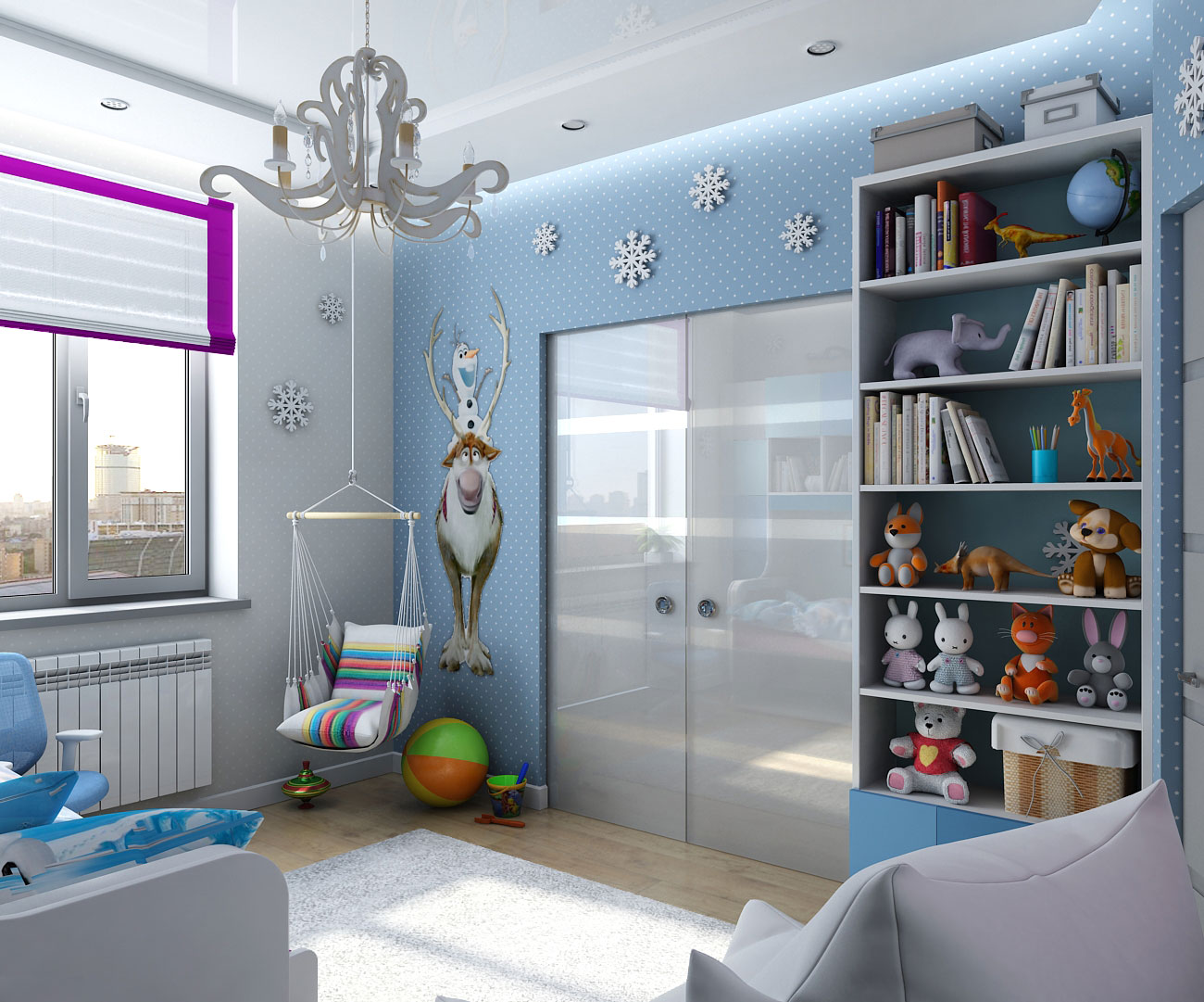 Design d'intérieur dans le style de « Frozen » enfants à Tchernigov dans 3d max vray 1.5 image