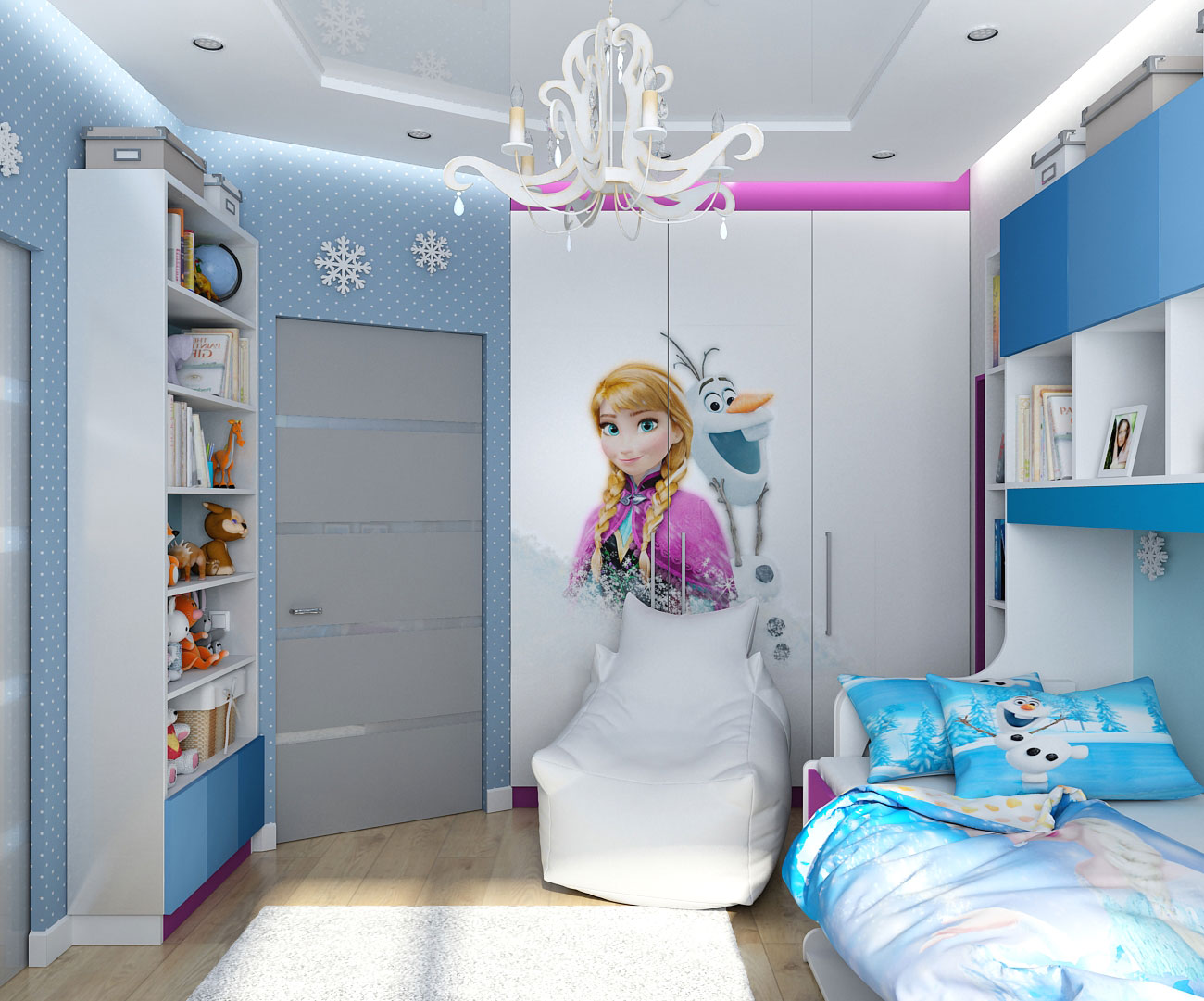 Design d'intérieur dans le style de « Frozen » enfants à Tchernigov dans 3d max vray 1.5 image