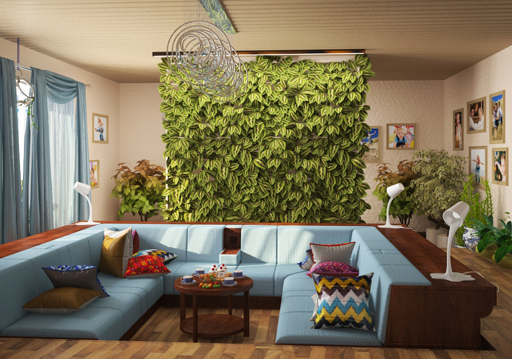 Sala verde em 3d max vray 3.0 imagem