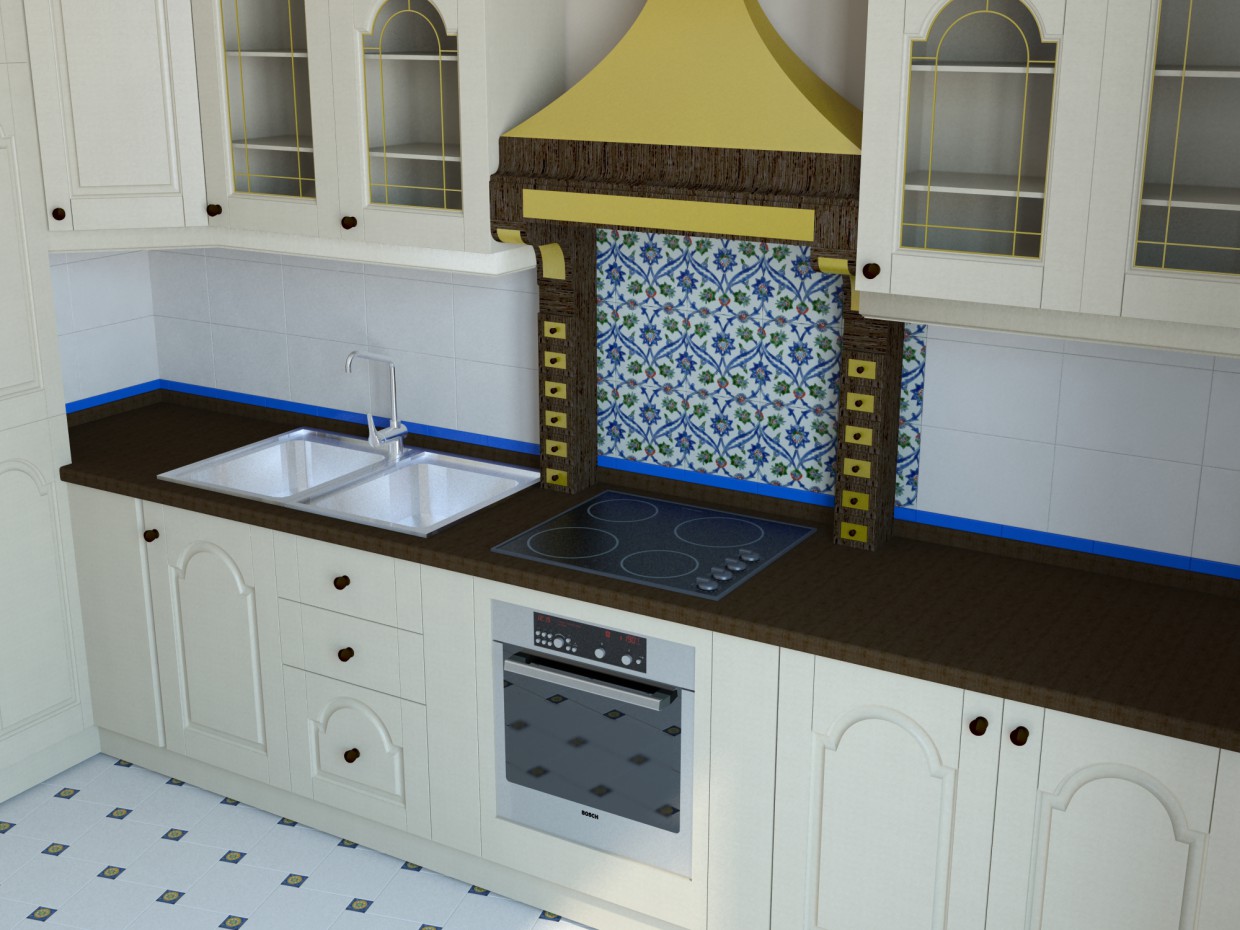 Cucina in 3d max vray immagine