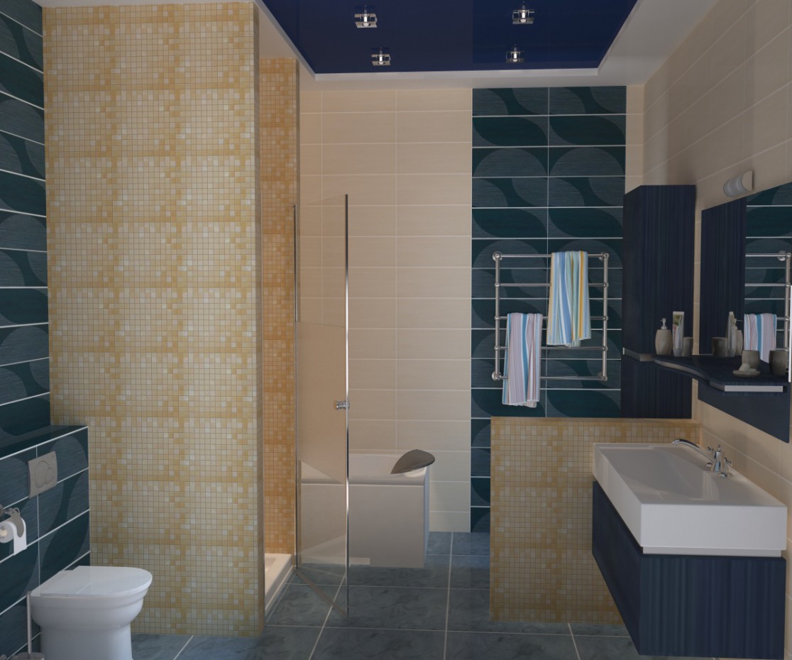 Banyo in 3d max vray resim