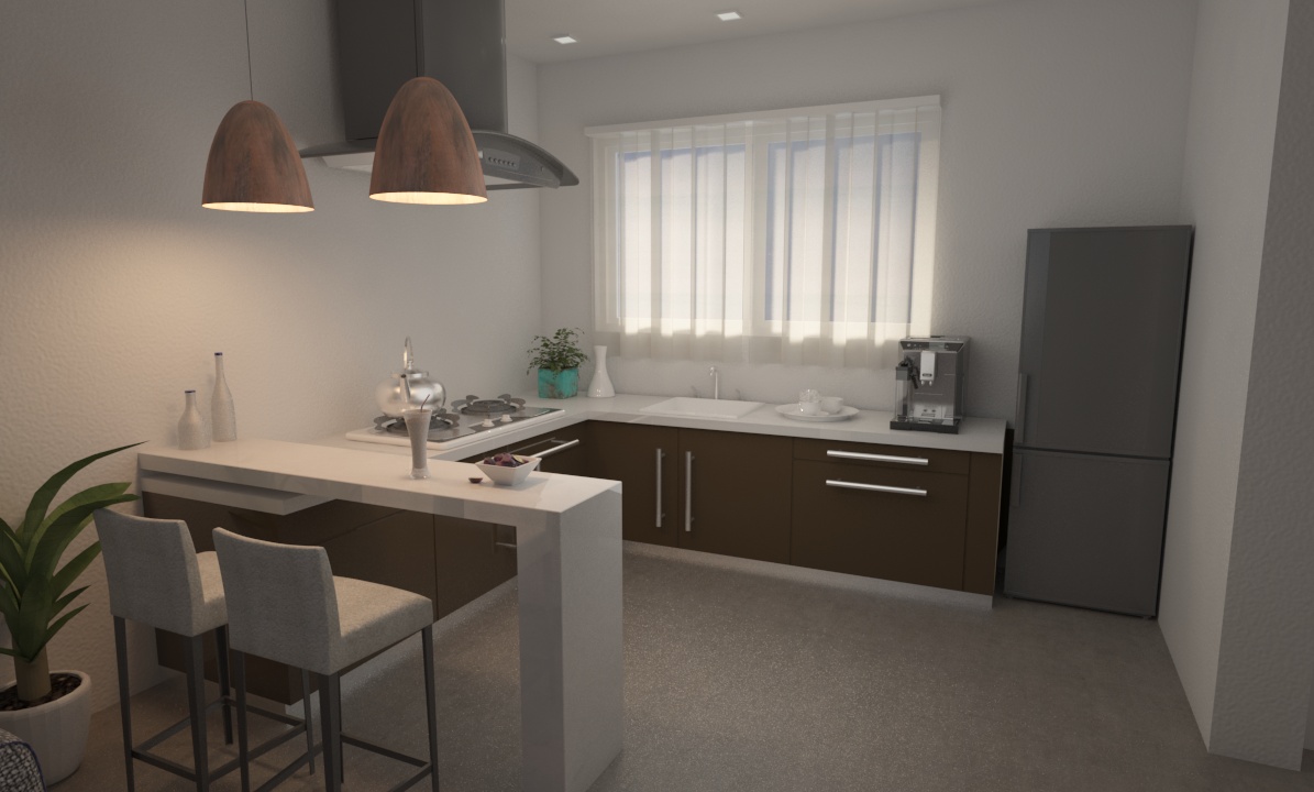 Cocina dans 3d max vray 3.0 image