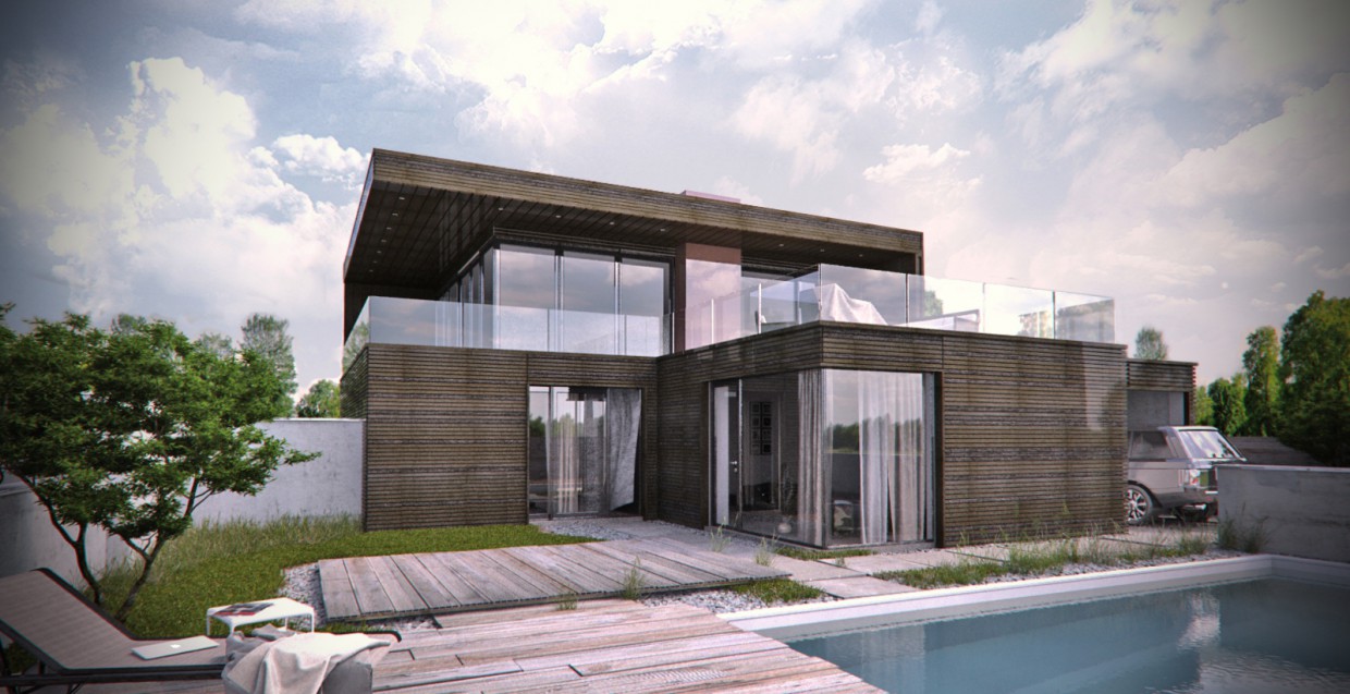 Visualizzazione di casa in 3d max vray immagine