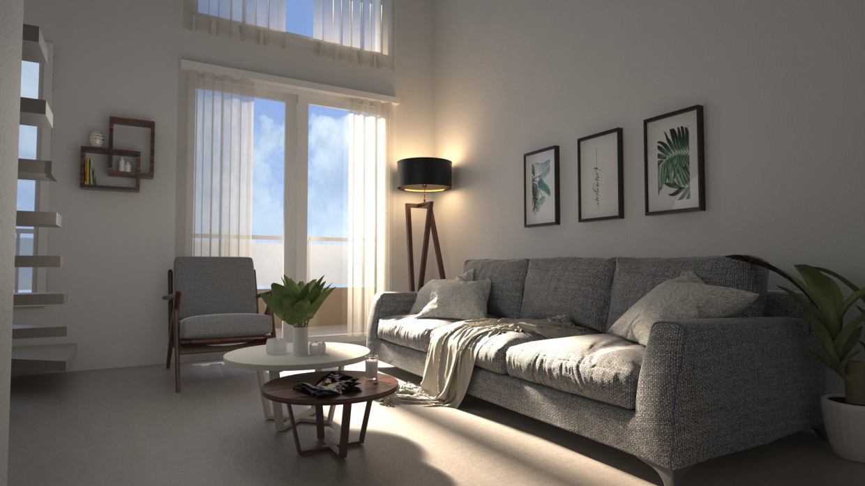 Yaşam in 3d max vray 3.0 resim