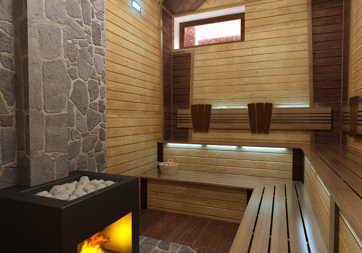 Sauna in 3d max vray 2.0 immagine