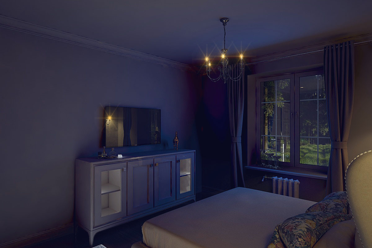 Camera da letto in 3d max vray 2.5 immagine