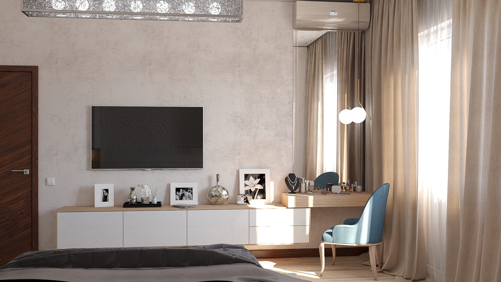 Schlafzimmer in 3d max vray 3.0 Bild