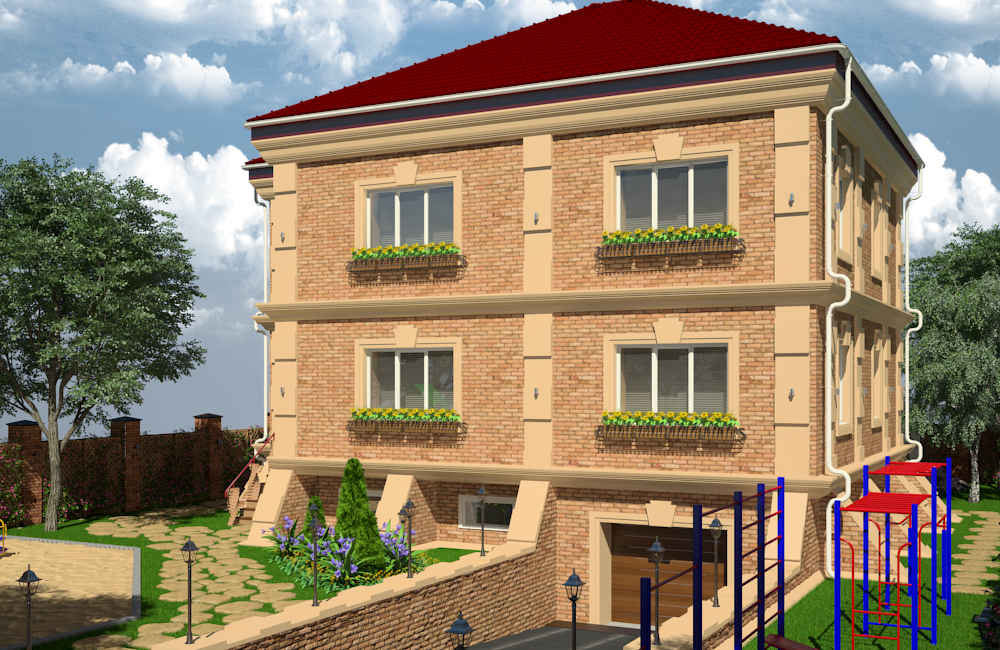 House_day aydınlatma in 3d max vray 3.0 resim