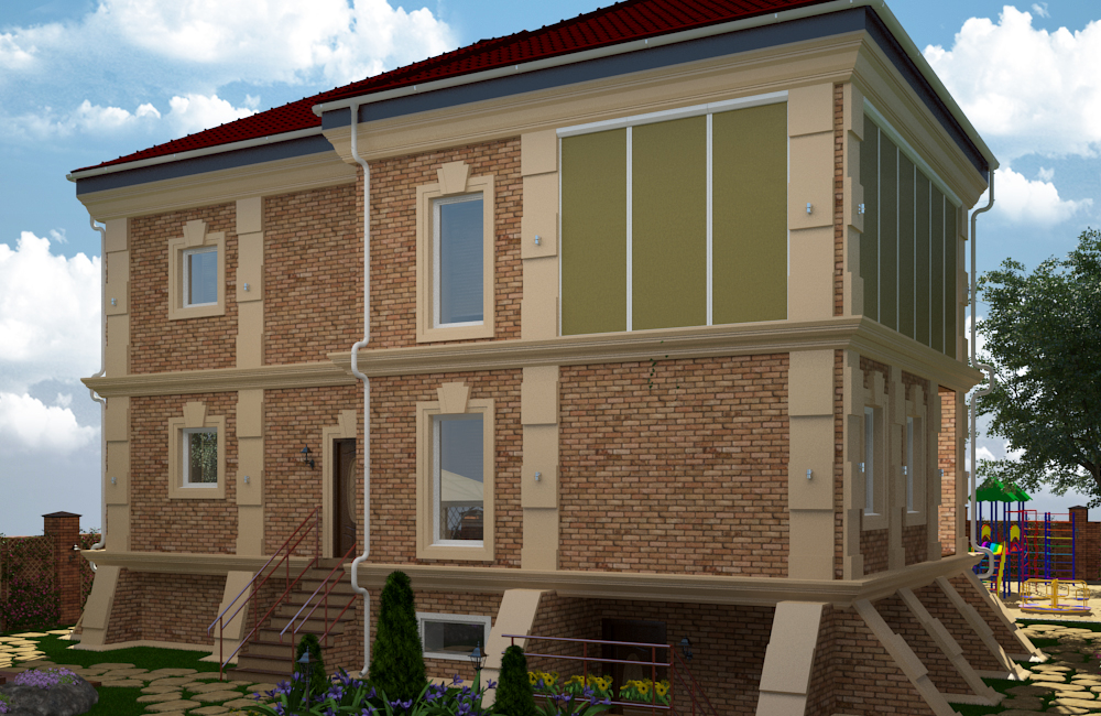 House_day aydınlatma in 3d max vray 3.0 resim