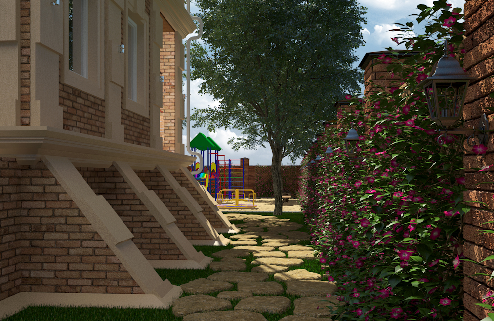 House_day aydınlatma in 3d max vray 3.0 resim