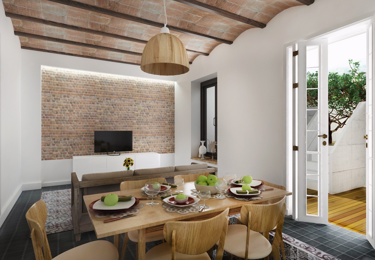 Evi İspanya in 3d max vray resim